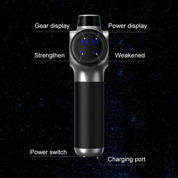 Pistola Masajeadora de Fascia de Percusión Eléctrica Vibratoria para Cuerpo, Masaje Profundo de Tejidos Musculares