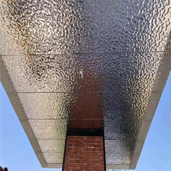 decorative stainless steel sheet embossed  water ripple sheet for ceiling panel or wall cladding