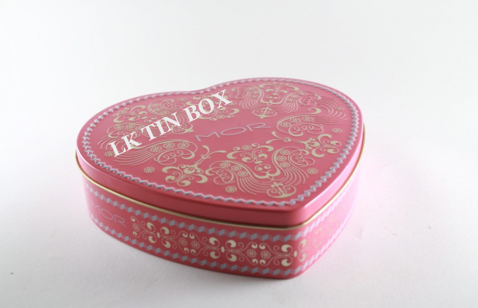 Mor Pink Candy Tin Can For Christimas Holiday , Metal Candy Box LFGB