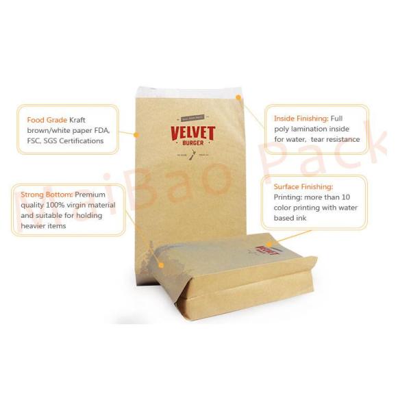 Жиронепроницаемая на вынос упаковывая бумага Kraft алюминиевой фольги для жареной курицы барбекю