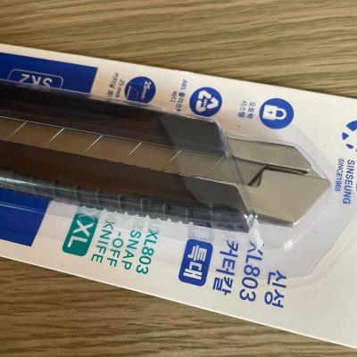 Black 25mm Snap Off Utility Knife For Cutting Various Materials