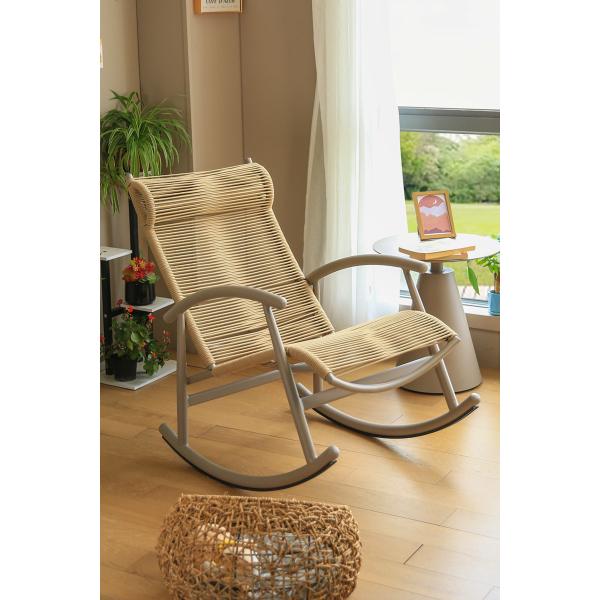 Rattan / Wicker Leisure Outdoor Rocking Chair Aluminum