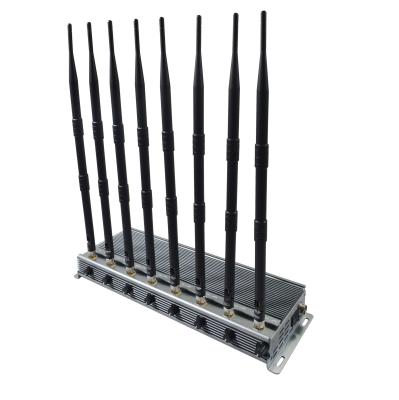 Faixas poderosas 70W ajustável interno do aparelho de interferência 8 do sinal do telefone celular potências de saída