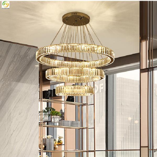 Света кольца СИД Кристл металла спальни D20 декоративное современного роскошное