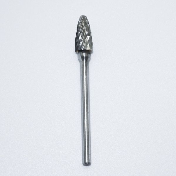 Type F Standard Tungsten Carbide Rotary Burr with 120° Point Angle and 3 Years Warranty for Metal Machining