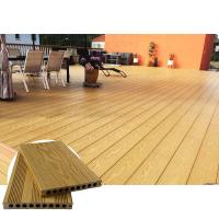Le Decking composé de cavité de texture de HDPE de 38% embarque la couleur ultra naturelle