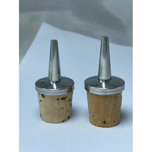 Factory Wholesale Stainless Steel Dasher Top with Cork/TPE Stopper for 20mm Ceramic/Glass Bottle