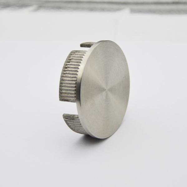 Stainless steel end cap 50.8mm for handrail tube 2, Satin finishing, SS304