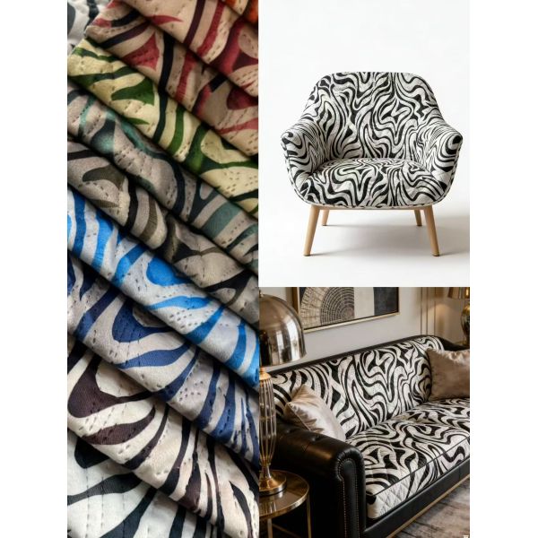 100%Polyester Printing velvet fabric for sofa