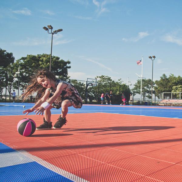 Interlocking Rustproof Flooring Outdoor Sports Surfaces Suspended durable