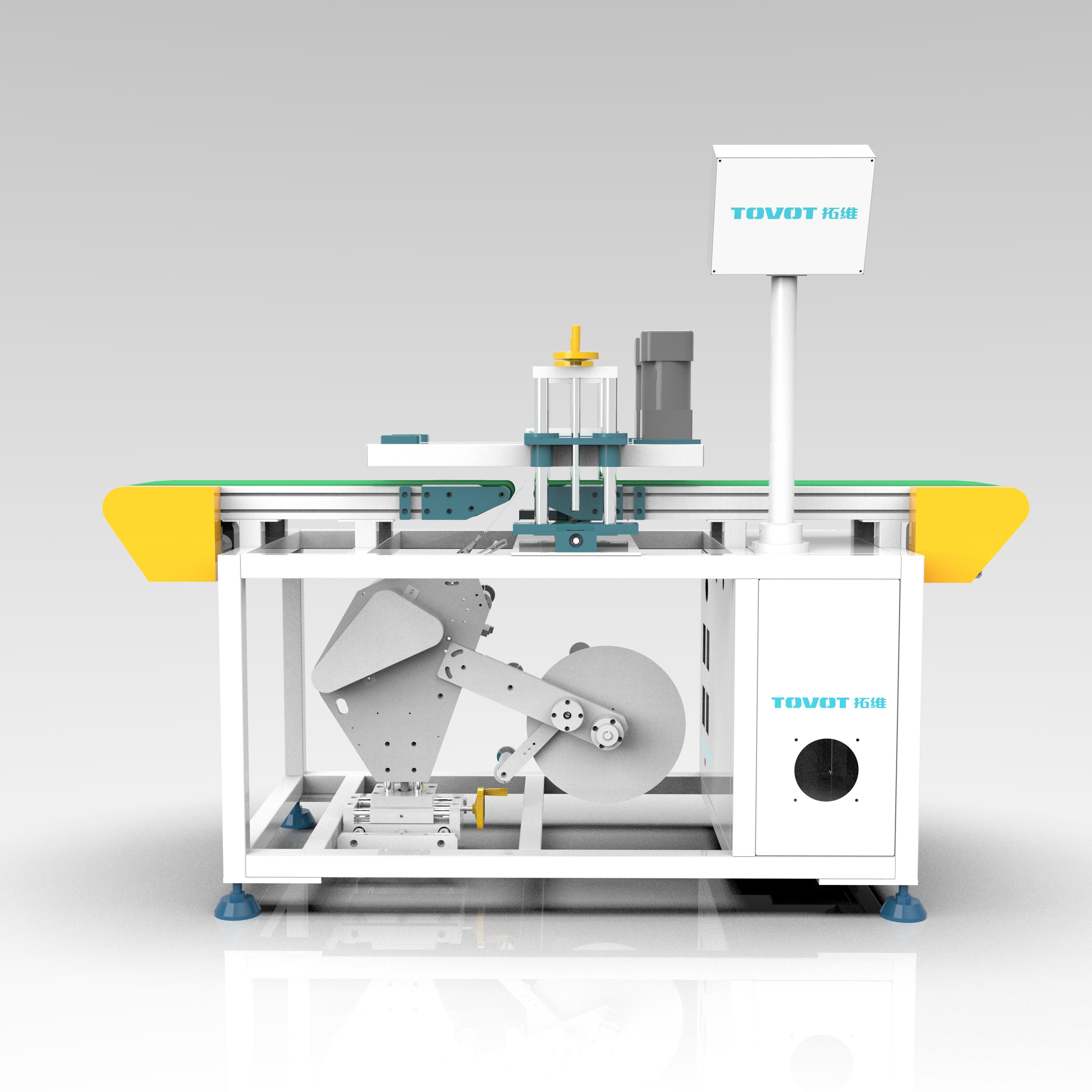 High Precision Automatic Garment Labeling Machine PLC Control With Stainless