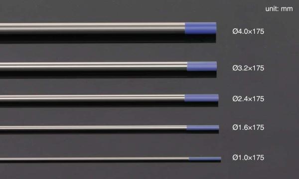 azul 2% Lanthanated TIG 1/16' x 7' 10 Pack WL20 Ground Finish Tungsten Electrodes