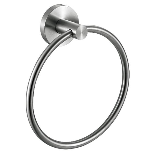 Sus 304 Stainless Steel Circular Hand Towel Holder Bar Satin Wall