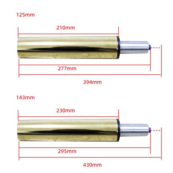 Золото покрытое регулируемый офисный стул Газовая весна 50 мм Диа высококачественный газовый стержень для стула
