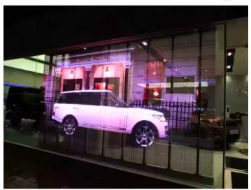 Dimension Customized Led Transparent Display HD Screen For Exhibition Hall