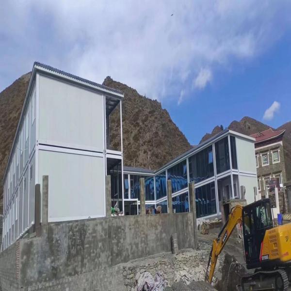 Стальная конструкция Эко открытый кофейня дизайн Хранилище Преfabрикованный контейнерный дом