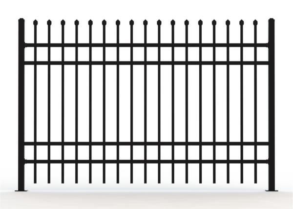 Low Carbon Steel HDG Falt To Garrison Fence Panels 1.8m*2.35m Rails