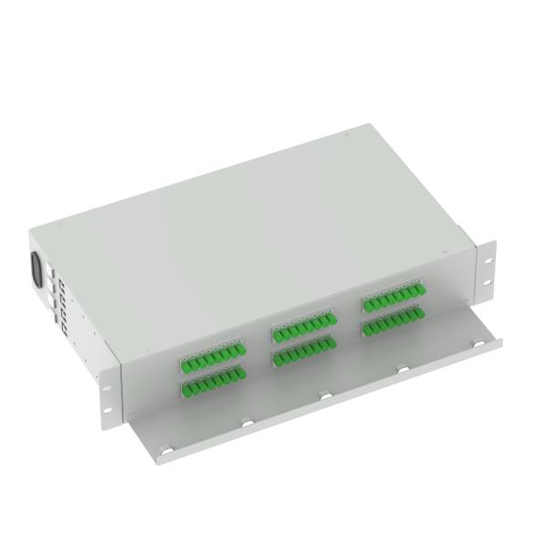 FC APC Optical Distribution Frame 48 Ports 19 Inch Patch Panel Ideal for FTTX and Network