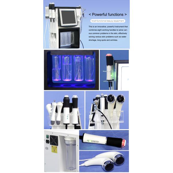 8 in 1 multifunctional water peel microdermabrasion facial machine for acne treatment