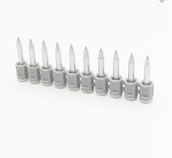 Dnc Drive Shot Pins Concrete Stainless Steel With Plastic Strip Smooth Shank