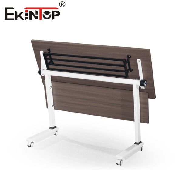 Ekintop Folding Conference Desks Metal Folding Office School Training Desks Table