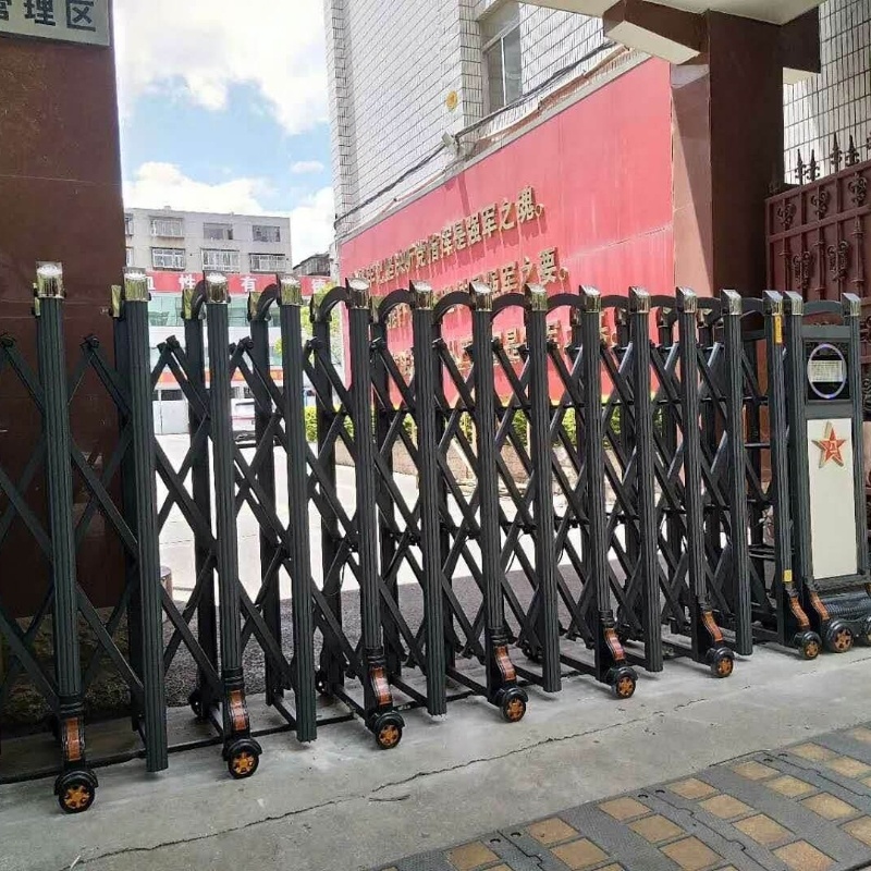 Modern Indian House Main Gate Designs Trackless Sliding Folding Outdoor Automatic Retractable Gate