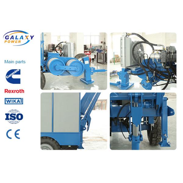 10 Groove Conductor Stringing Machine , 220KN Max Intermittent Pull Power Line