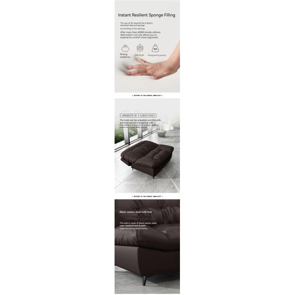 Многофункциональный лежачий кожаный офисный диван для виллы Китайский стиль офис