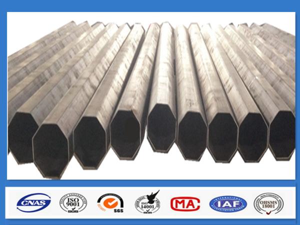 Polygonal Distribution Galvanized Steel Pole Min Yield Strength 345mpa