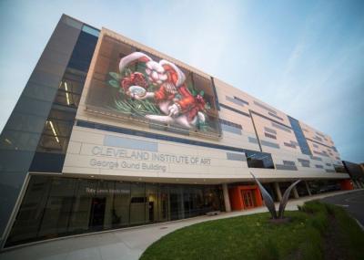 LED Curtain Display High Transparency, High Brightness Curtain Screen , Lightweight LED Module