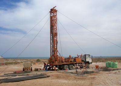 Mud Positive Circulation Truck Mounted Drilling Rig  For Geological Exploration