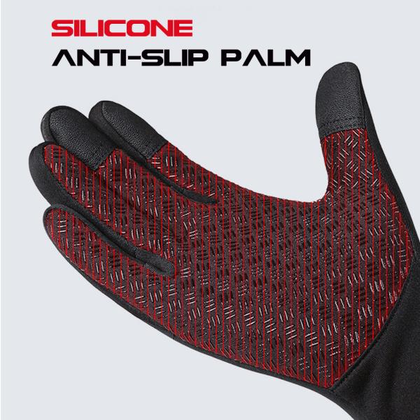 Unisex Touchscreen Winter Cycling Gloves Warm Full Finger Gloves for Bike Skiing Riding