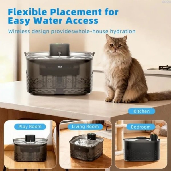 Rechargeable Smart Pet Water Dispenser Automatic Cat Water Fountain