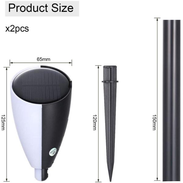 Waterproof Outdoor Pathway Garden Solar LED Music Lawn Lamp Landscape IP65 ROHS Ce 3-YEAR ABS