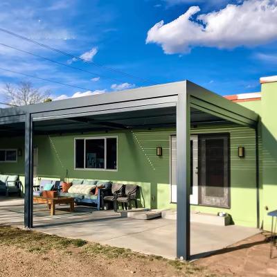 Easy To Install And UV Protection Outdoor Aluminium Pergola With Retractable Canopy