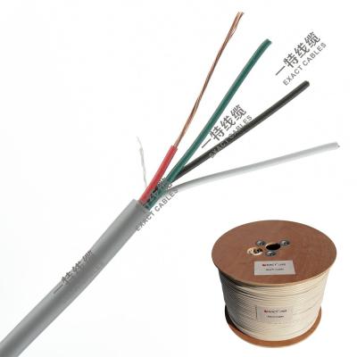 Cabos precisos 10x0.22mm2 Cable de alarme de isolamento de PVC CCA blindado