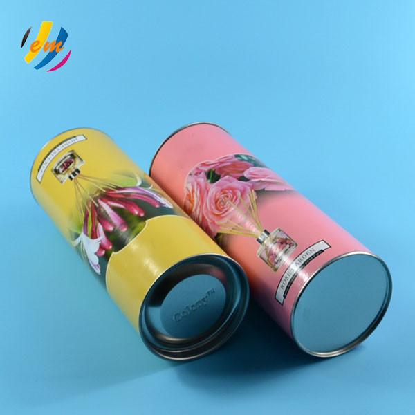 diameter 70mm Cardboard Tube Packaging With Metal Tin Plug
