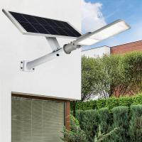 Iluminação de rua LED solar de alumínio industrial 60w 100w 500w com poste