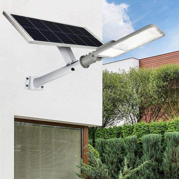 Iluminação de rua LED solar de alumínio industrial 60w 100w 500w com poste