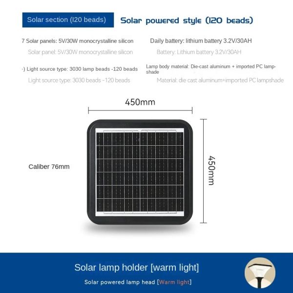 Long-Lifespan Solar Garden Lamp for Wholesale Projects and Landscape Upgrades