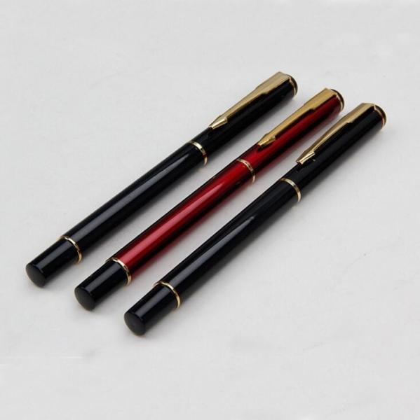 Custom gel ink metal roller pen personal logo luxury hotel metal pen with clip for bussiness