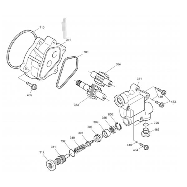 Насос K9005449 насоса с зубчатой передачей DH370-7 370-7 насоса DH370-9 370-9 экскаватора гидравлический главный пилотный