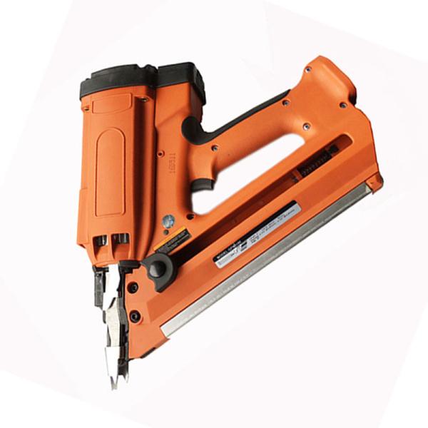 Angled Cordless Li-ion Finish Nailer with 1200 Nails Fuel Rod Life