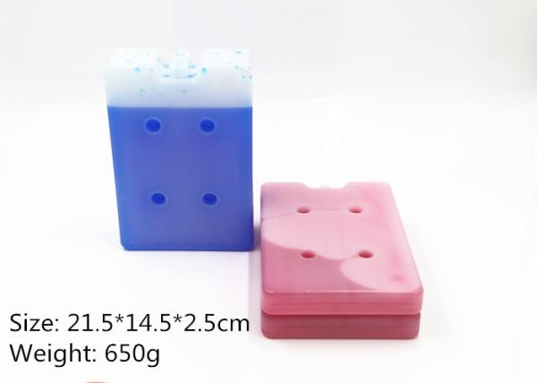 Brique personnalisable de refroidisseur de glace de couleur, plat froid de gel réutilisable pour la crème glacée