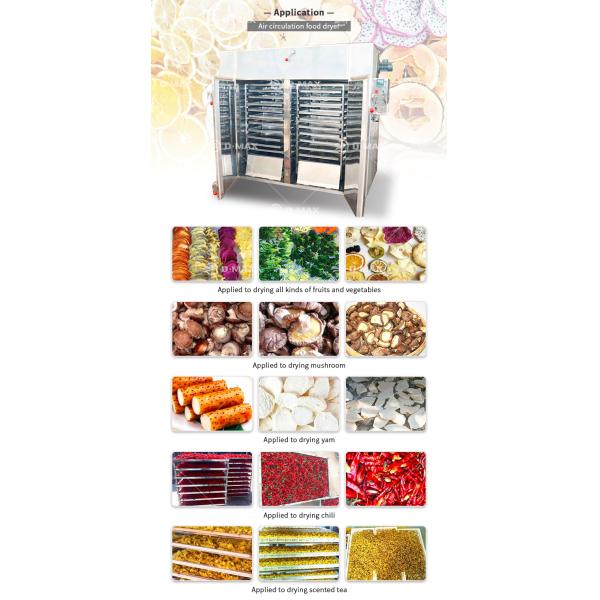Tray Dryer for Dried Fruit Products SUS 304 Hot Air Dryer Cardamom Drying Machine