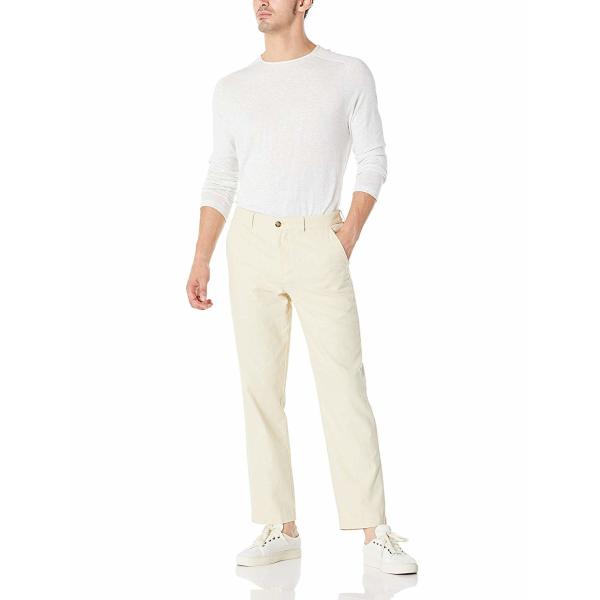 Drawstring Cropped Cotton Mens Casual Linen Pants Loose Leg Breathable