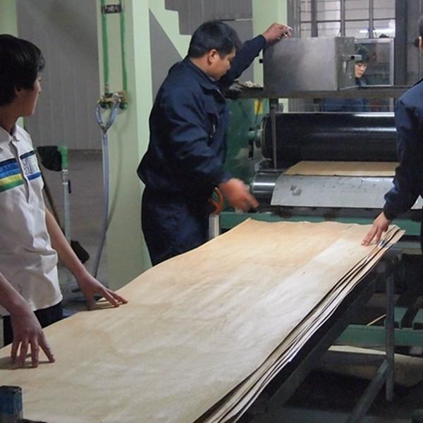 2500-3100mm Wood Veneer Black Ripple 943N Black And White For Wall Covering