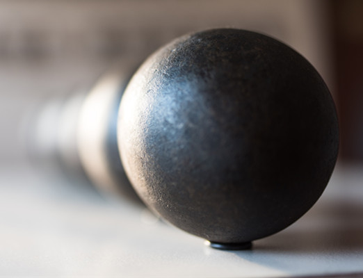 20-150mm High Hardness Hot Rolling Steel Ball For Ball Mill Machine Customized By Chemical Composition Mn 0.6-1.2%