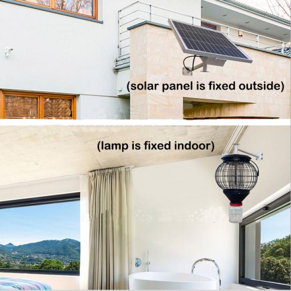 Solar Lantern Mosquito Killer Lamp Outdoor Courtyard Waterproof Orchard Insect Killer Farm Fly Killer With Pole