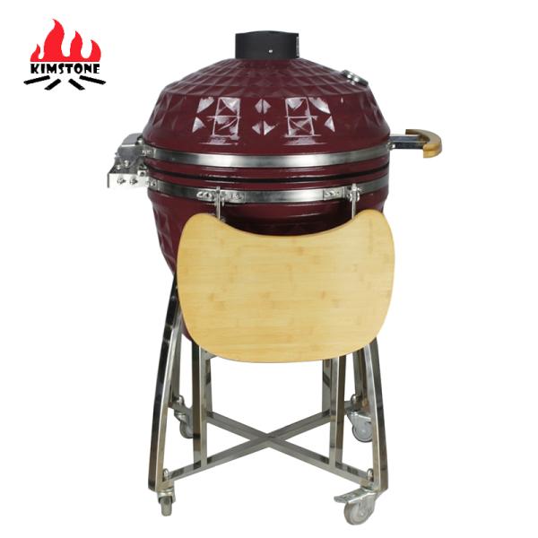 KIMSTONE Hot Sale Komodo Diamond 24 Inch Parrilla Para Barbacoas Outdoor Bbq Ceramic burner Pizza Oven Kamado Charcoal Bbq Grill
